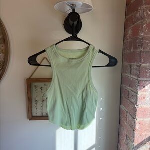 Wild Fable Light Green Ribbed Tank Top